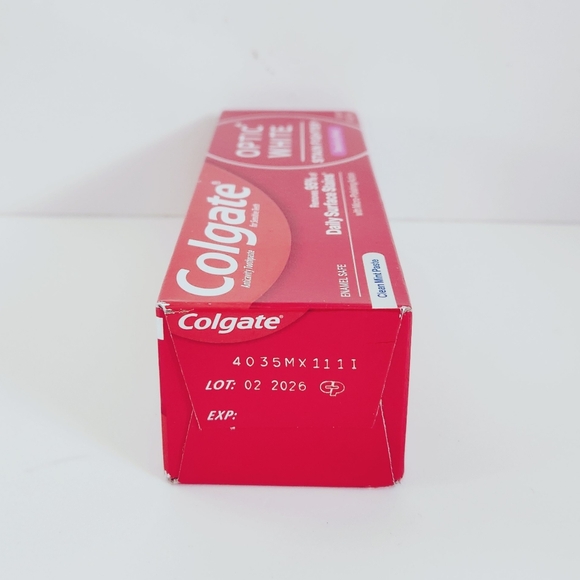 🍭7/$15 Colgate Optic White Whitening Toothpaste Sensitivity Relief Clean Mint - Picture 5 of 12